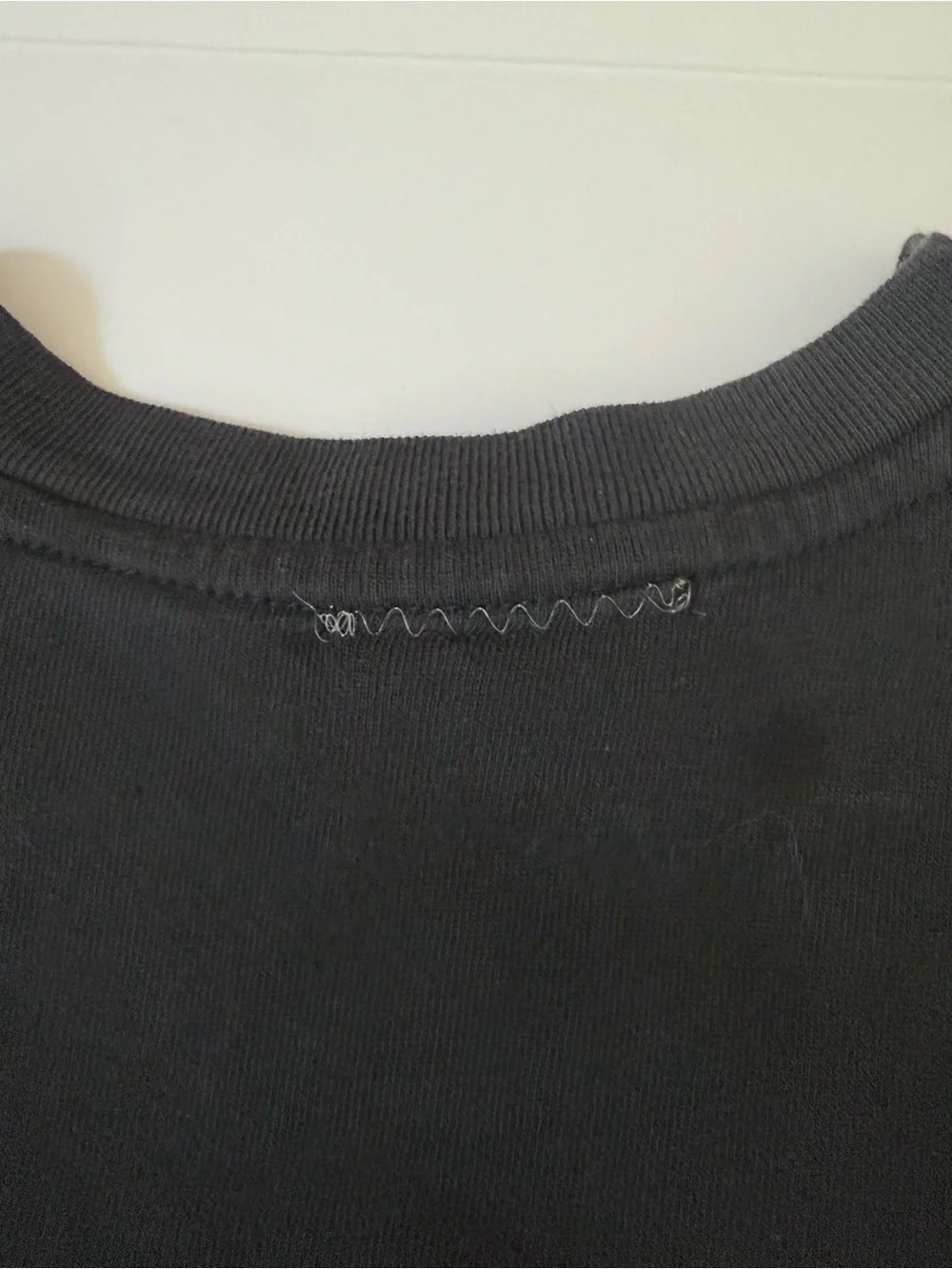 Y2K Nike Black Short-Sleeve Henley with Purple Swoosh (Made in USA)